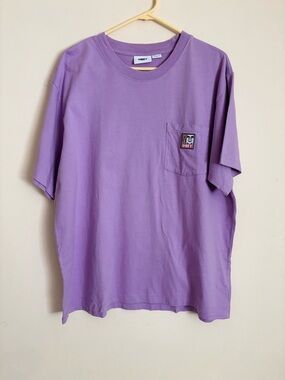 Obey 100% Organic Cotton Lavender Short-Sleeve Pocket Tee